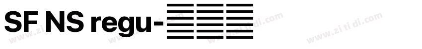SF NS regu字体转换